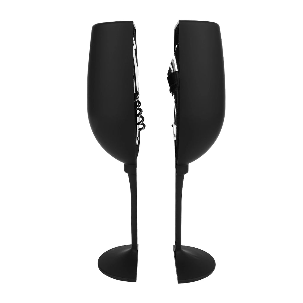 Set de Vino de 3 Piezas en Estuche con Forma de Copa – vista 2