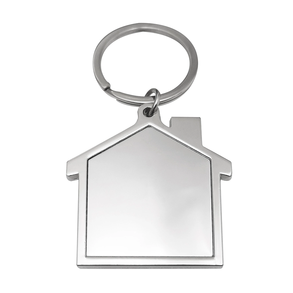 Llavero Metálico con Diseño de Casa