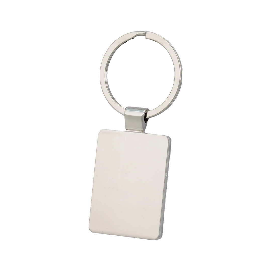 Llavero Metálico Sublimable Rectangular – vista 3