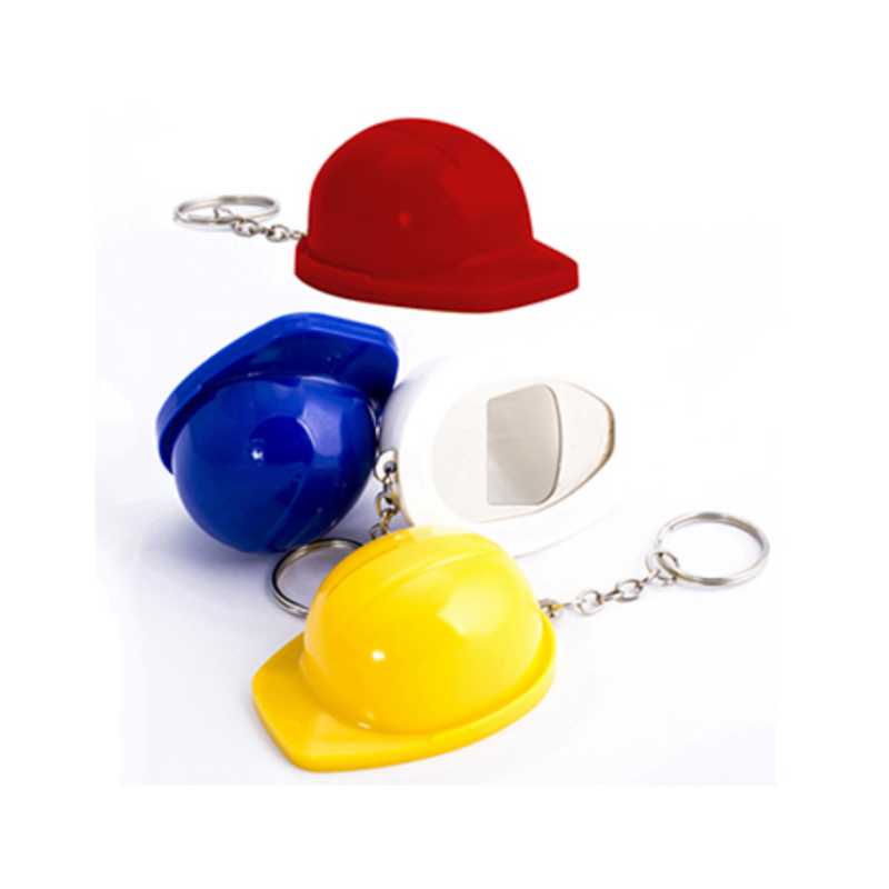 Llavero Casco Minero Destapador