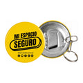 Llavero Metálico Circular Destapador