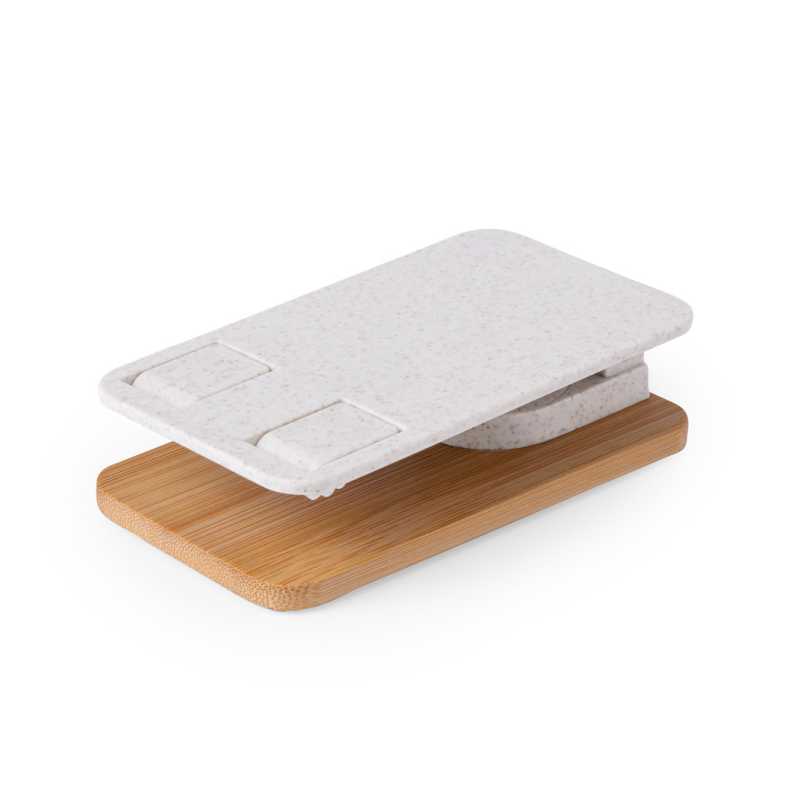 Porta Celular Plegable de Madera Bambú y Fibra de Trigo