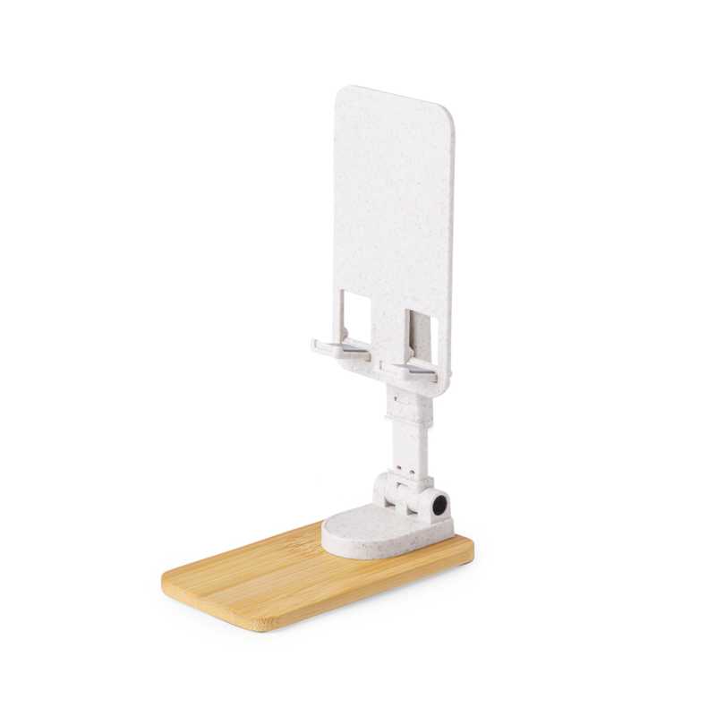Porta Celular Plegable de Madera Bambú y Fibra de Trigo