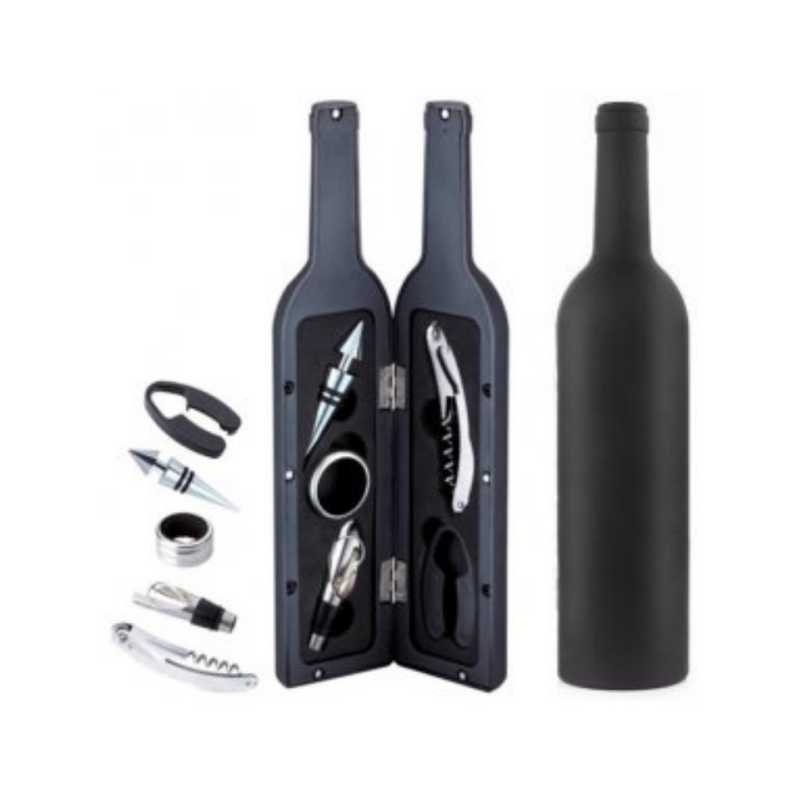 Set de Vino en Forma de Botella