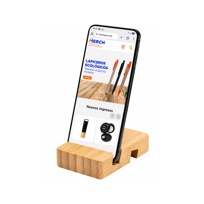 Soporte para Celular de Madera Bambú