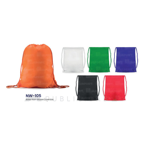 Bolsa Mochila Non Woven con Cuerdas – Modelo NW-105
