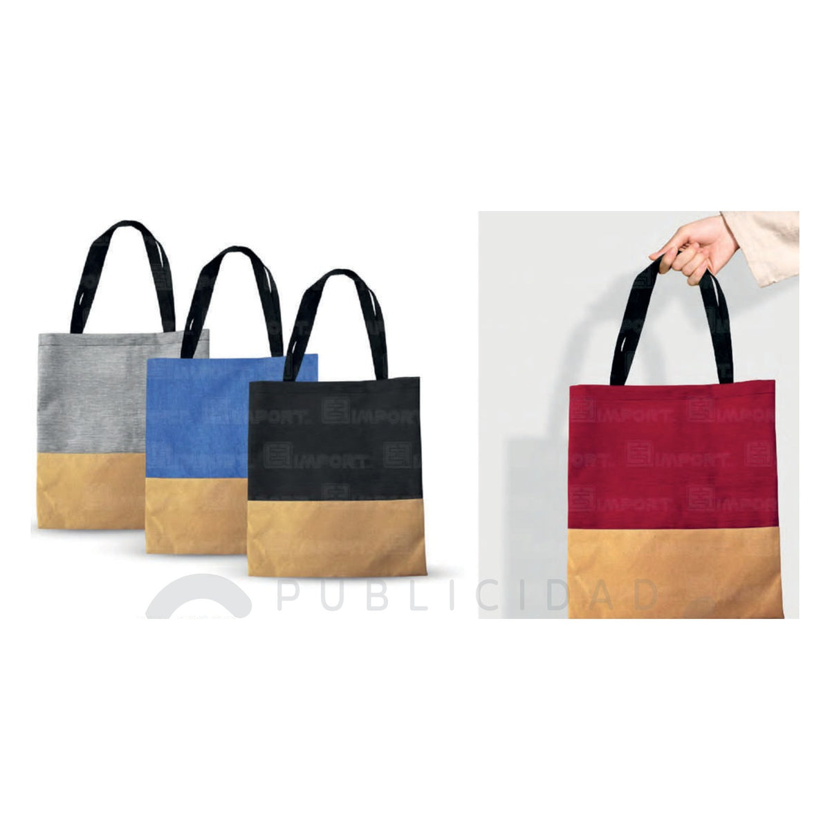 Bolso de Poliéster con Base de Corcho – Modelo HL-7500