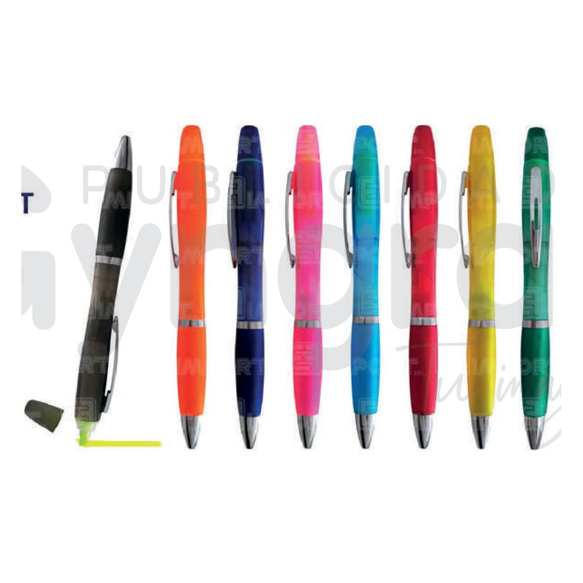Lapicero con Resaltador – Modelo THP-08B-T