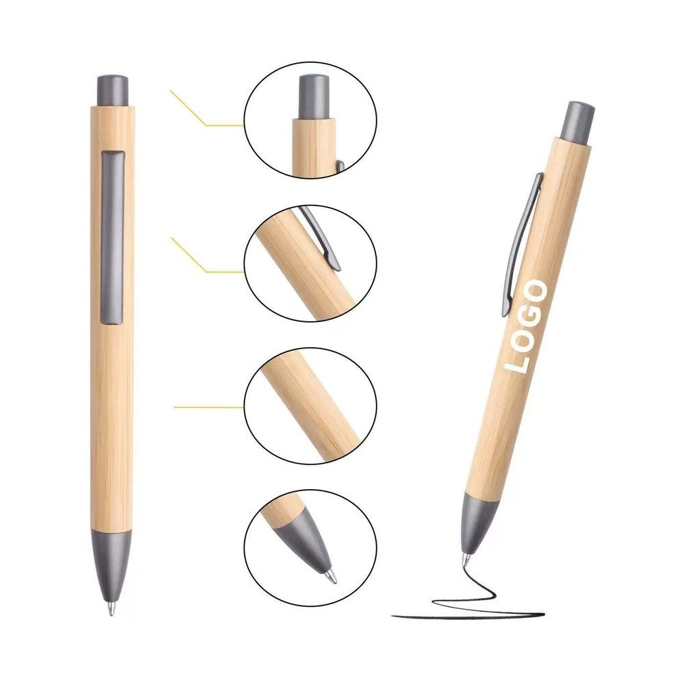 Lapicero de Plástico y Bambú – Modelo E5005