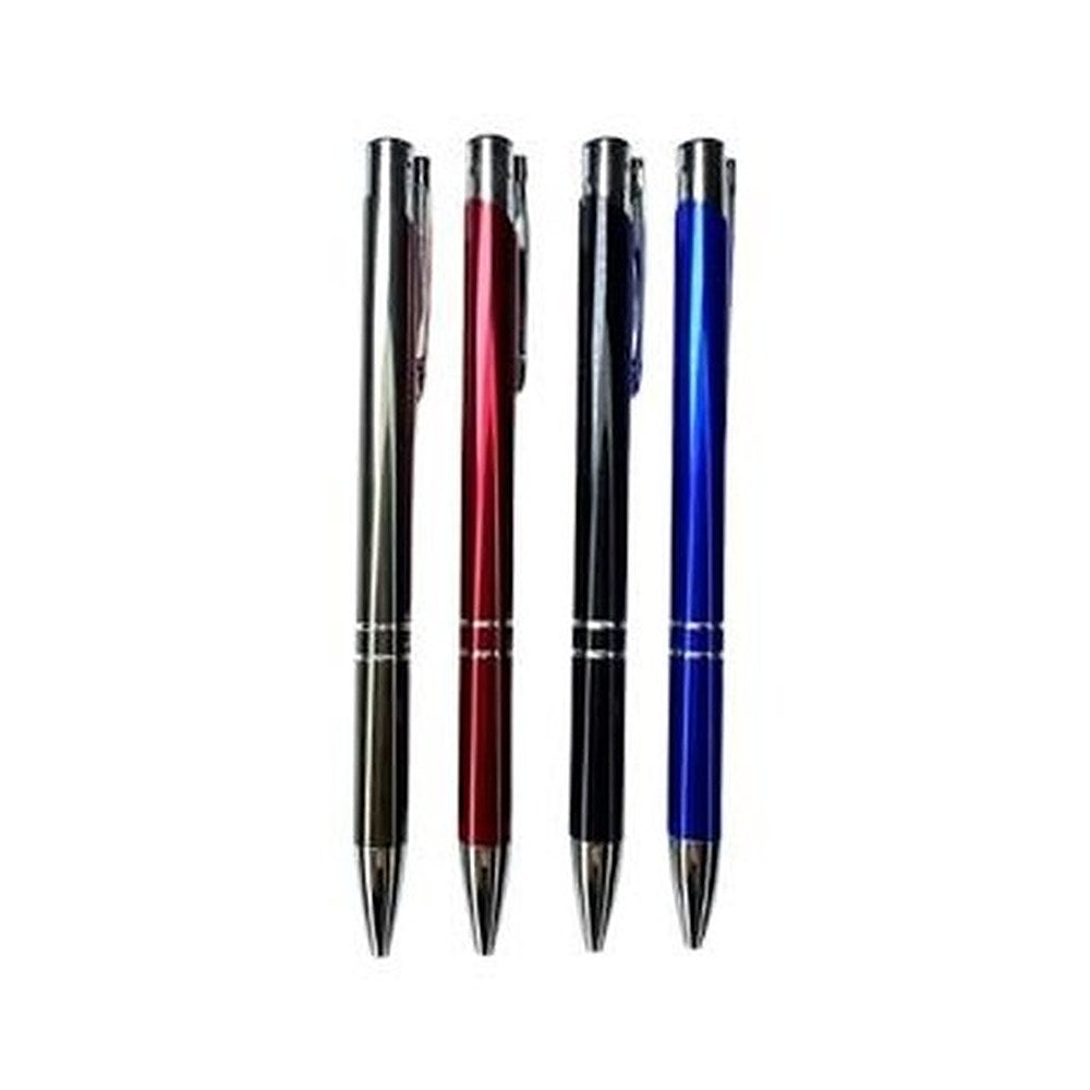 Lapicero Metálico Retráctil Tinta Azul – Modelo M04-1