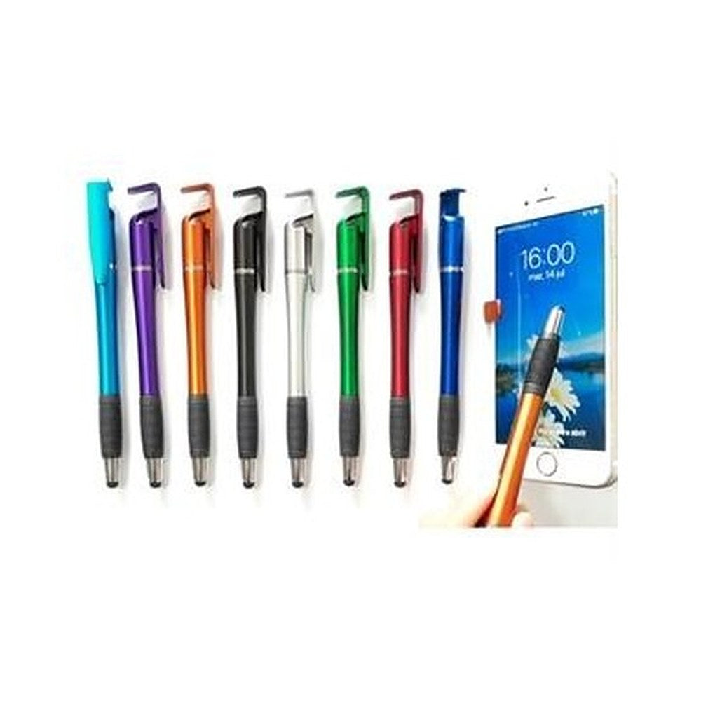 Lapicero Plástico con Touch y Porta Celular – Modelo SC030