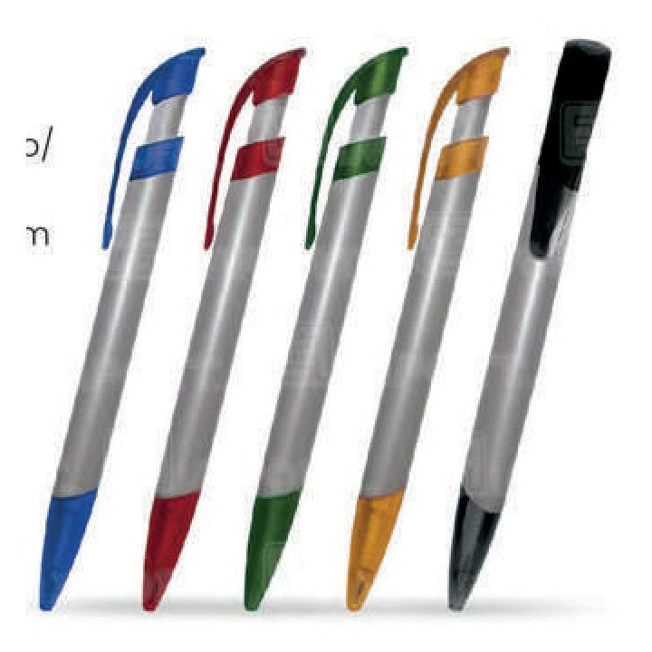 Lapicero Plástico Plateado – Modelo PB-014