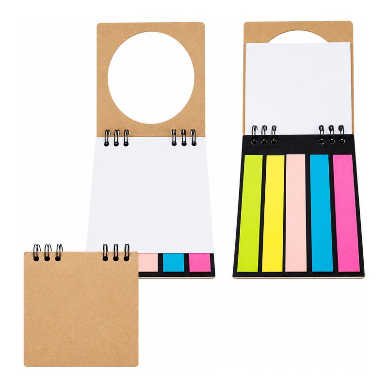 Libreta Anillada Chica con Post It