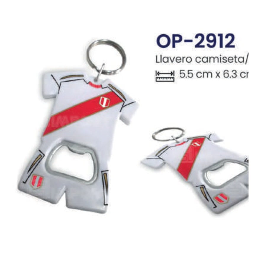 Llavero Camiseta Perú con Destapador – Modelo OP-2912