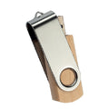 Memoria USB Giratoria de Madera con Clip – Twister Round