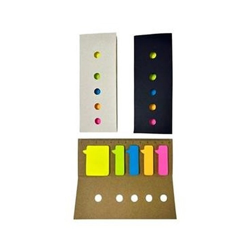 Mini Porta Post-it con Banderitas y Regla – Modelo CH2518