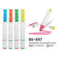 Resaltador 2 Puntas 5 Colores – Modelo BS-667