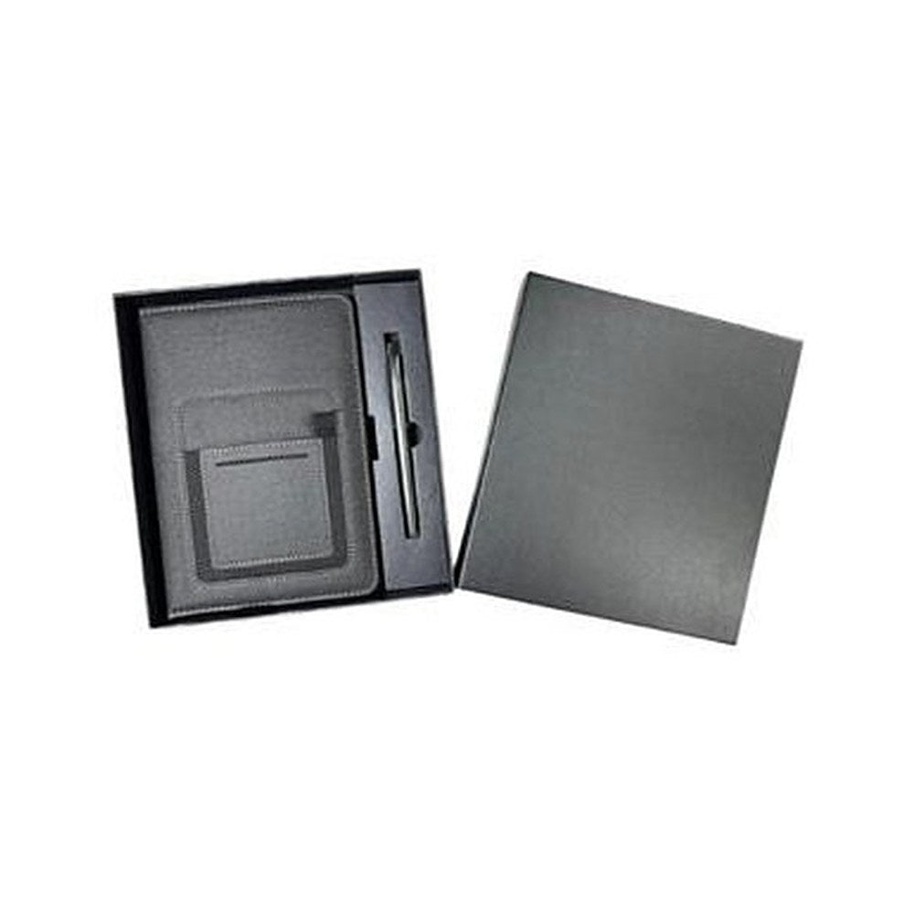 Set Ejecutivo Libreta Texturizada y Lapicero Metálico en Caja – Modelo SET-2
