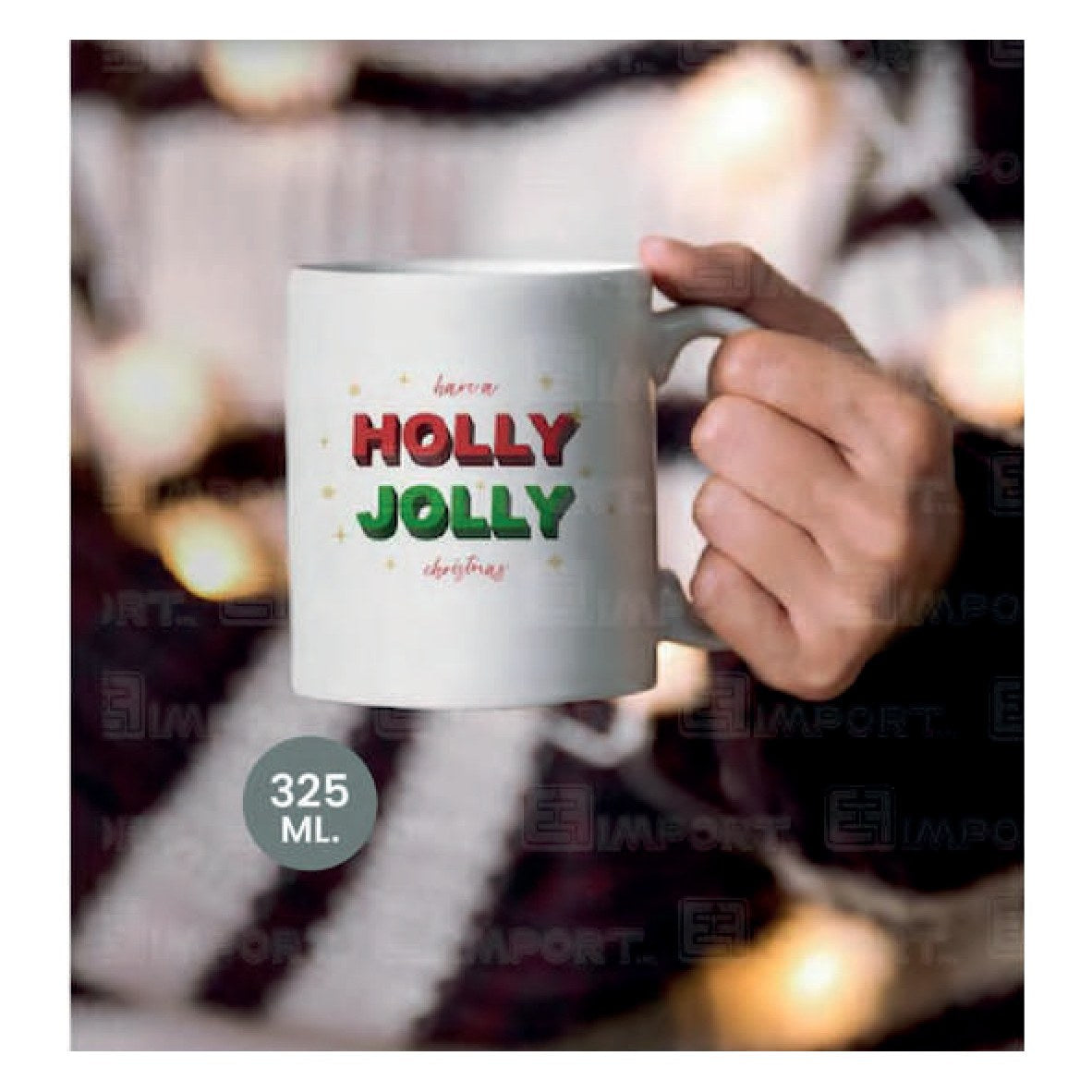 Taza de Cerámica Blanca 325 ml – Modelo JS2812-BL