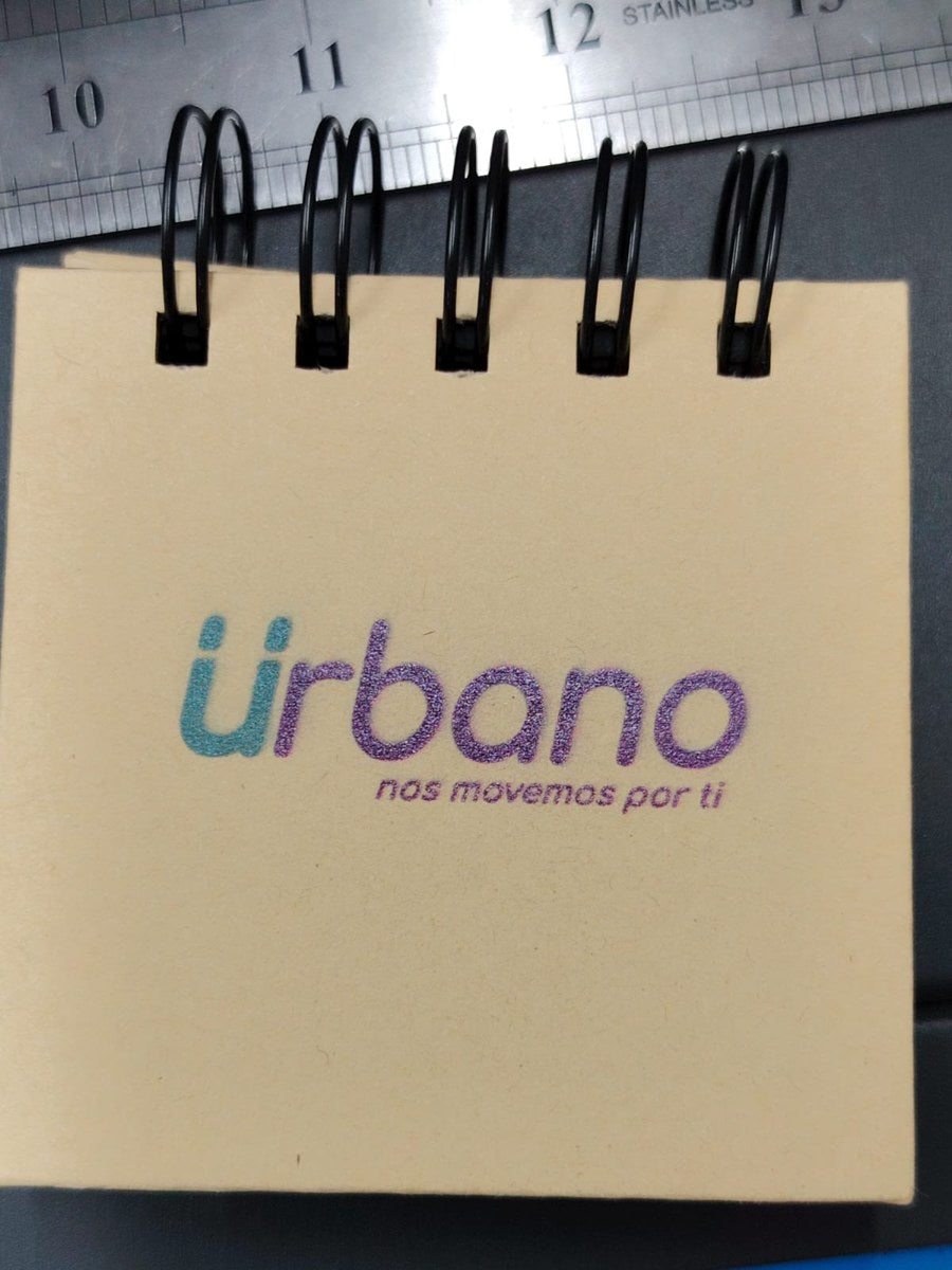 Libreta ecológica con logo impreso