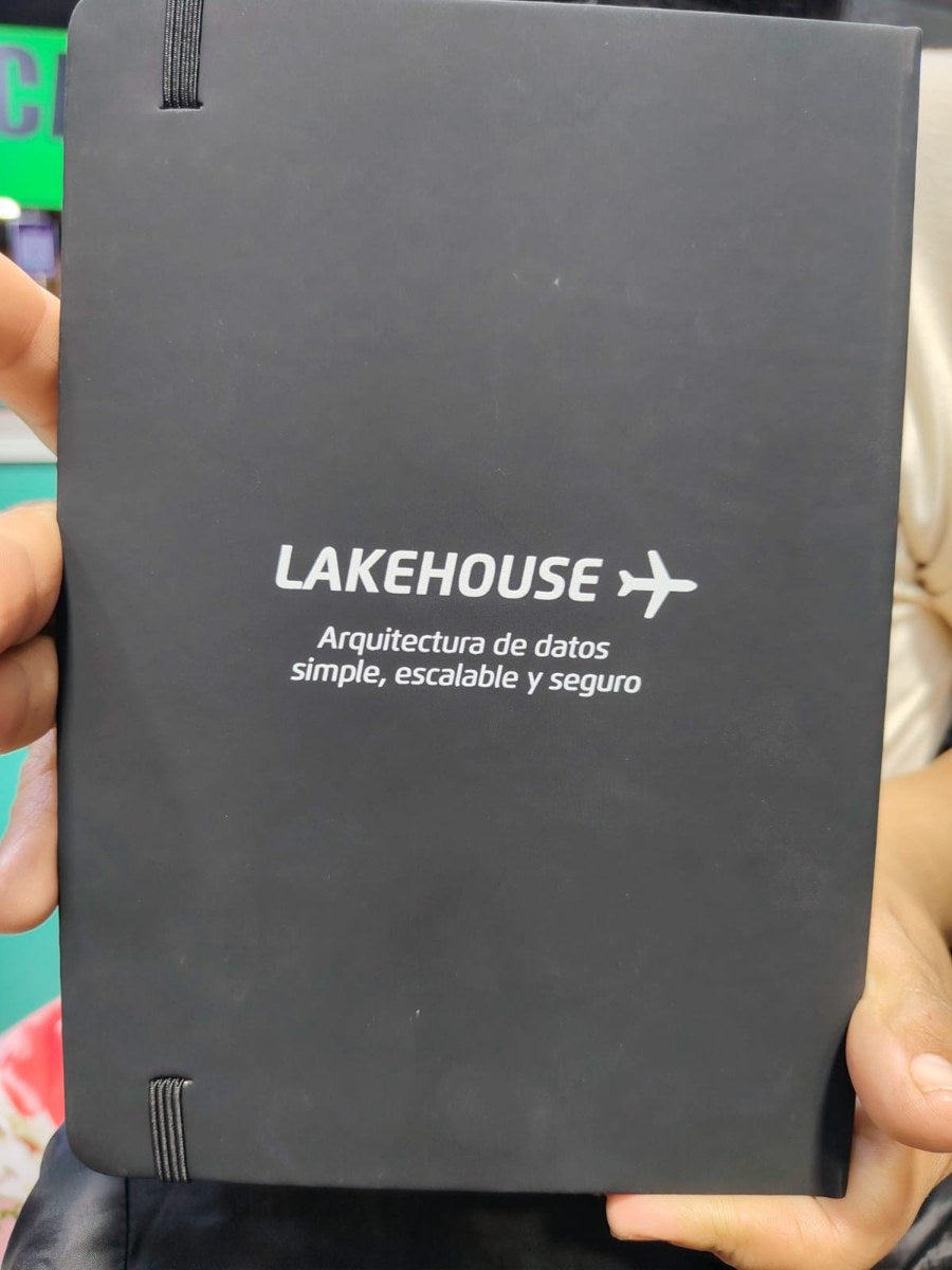 Libreta de tapa dura con logo