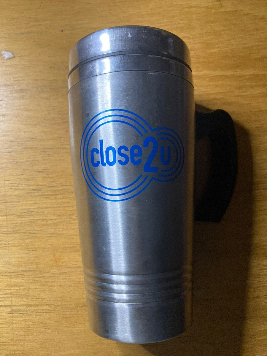 Mug de acero con logo impreso