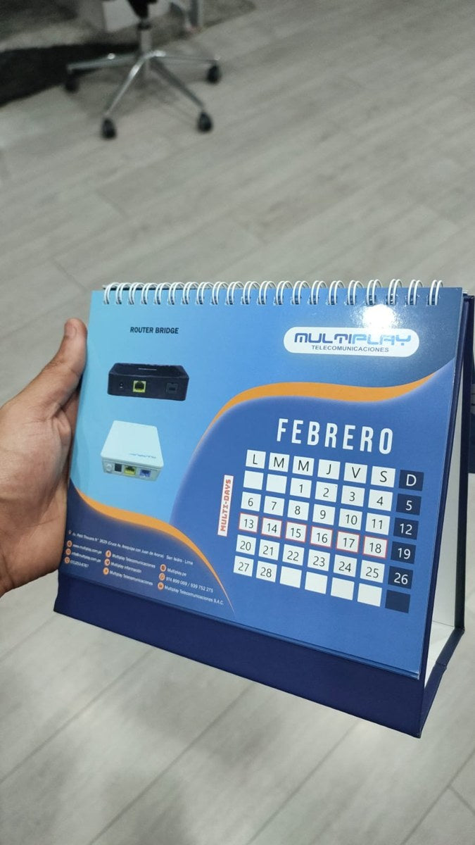 Calendario de escritorio personalizado